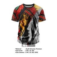 ราคา Indian full print jersey เสื้อยืดแขนสั้น jersey fullprint 3D Indian motif unisex (44173955221)