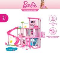 ราคา Barbie Dreamhouse with 3-Story Slide บาร์บี้ดรีมเฮาส์ พร้อมสไลเดอร์สูงสามชั้น HMX10 (23278281720)