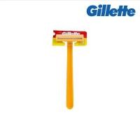 ราคา Gillette Super Thin II ยิลเลตต์ ซูเปอร์ธิน ทู มีดโกนหนวด ด้ามเหลือง (23138495568)