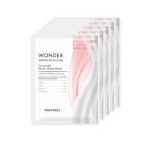 ราคา [TONYMOLY] Wonder Ceramide Mochi Mask 5 แผ่น / Nourishing & Moisturizing Face Pack (27887533719)