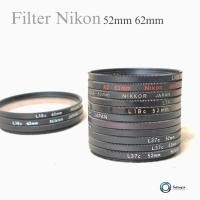 ราคา ฟิลเตอร์ ยี่ห้อ Nikon 52mm 62mm lens filter UV coated กันแสงกันรอยกันฝุ่น (29308290128)