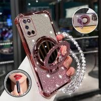 ราคา กันกระแทกเคสสําหรับ SAMSUNG NOTE 20 PLUS NOTE2 0PRO NOTE 20 เคสโทรศัพท์ 3D ที่วางกระจกแต่งหน้าสร้อยข้อมือใหม่ softcase (29521019386)