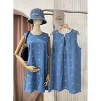 ราคา งานป้าย MAIKAEWเดรสรุ่นใหม่ค่าาา ผ้ายีนส์แท้ปักทั้งตัว (29407850085)