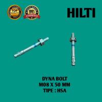 ราคา HILTI Dynabolt สกรูคอนกรีต Bolt Bracket ขายปลีก M08 Dinabolt DYNABOLT ANCHOR HILTI HSA M08X50 MM HILTI (43712268643)
