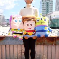ราคา หมอนอิง Woody วู้ดดี้ & Buzz Lightyear บัสไลท์เยียร์ & Little Greenman กรีนแมน Kawaii ท่านั่งเท้าเอว 15นิ้ว (4809796517)