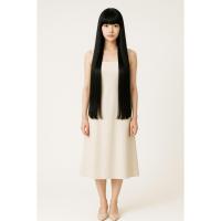 ราคา สินค้าอยู่ไทย ยาว100cm. วิกผมยาวสีดำ วิกผมหน้าม้า วิกผมสีดำตรง วิกคอสเพลย์ วิกผมผู้หญิงธรรมชาติ wc24 (24995870260)