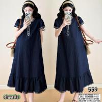 ราคา ชุดคลุมท้องผ้ายีนส์สีกรมใส่สบาย มีกระเป๋า พร้อมส่ง (43457649589)