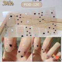ราคา NOTEE แผ่นแปะเล็บ, 14Strips Full Cover Gel Nail Stickers, Easy To Removal Semi Cured Floristic Gel Nail Polish Strips DIY Nail Art Making (43624232576)