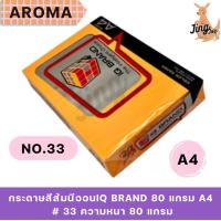 ราคา กระดาษสีส้มนีออนIQ BRAND 80 แกรม A4 # 33 (20395879982)