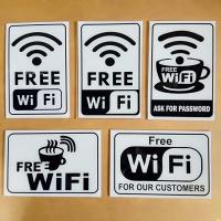 ราคา ออกแบบฟรี, ACRYLIC, STICKERS, FREE WIFI DESIGN 15 X 21 CM (44122476779)