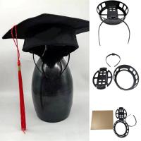 ราคา Estone GRAD ที่คาดผมหมวกรับปริญญาสําหรับบัณฑิตหมวกสนับสนุน Retainer Hairband (43552477534)