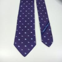 ราคา เนคไท มือสอง Salvatore Ferragamo Men's Silk Tie purple Designer Made in Italy (40665438523)