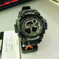 ราคา X-cooper แท้100% นาฬิกาข้อมือ ชาย สายยาง รุ่น CP-80111 GQ ดำขาว (7233795648)