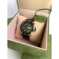 ราคา NewGucci YA136219 Dive Gold Snake Rubber Strap Size 45mm ออกชอป มีใบรับประกัน 2 ปี ✅✅ (22687788536)