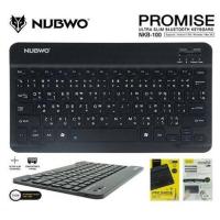 ราคา Nubwo Slim Keyboard Bluetooth รุ่น NKB-100 เป็นคีย์บอร์ด สำหรับ iOS / Android (41454106448)