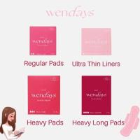 ราคา WENDAYS - Regular Pads, Heavy Long Pads, Ultra Thin Liners, Heavy Pads ผ้าอนามัยออร์แกนิคและย่อยสลายได้ (14470849033)