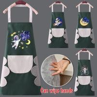 ราคา ห้องครัวผ้ากันเปื้อนทําอาหารในครัวเรือนผู้ชายผู้หญิงผู้ใหญ่เข็มขัดเอวแฟชั่น ชุดเอี๊ยม เช็ดมือผ้ากันเปื้อนรูปแบบนักบินอวกาศ ชุด (44464932583)