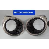 ราคา ครอบไฟตัดหมอก โครเมี่ยมตัดดำ TRITON 2005 2006 2007 งานFITT (21955205541)