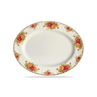 ราคา Royal Albert Old County Roses Oval Plate 13” (14047244317)