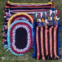 ราคา พรมสวย พรมเช็ดเท้าทอมือ ผ้าทอ ผ้าถัก ผ้าเช็ดเท้า สินค้าOTOP (คละสี) (29455245756)