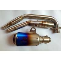ราคา คอท่อบอม Yamaha New R15 พร้อมปลายท่อ Aka สีไทเทหางฉลามเสียงดีแน่น (9702760384)