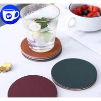 ราคา BlueBird ที่รองแก้ว แผ่นรองแก้วหนัง2สีคู่หน้าหลัง มินิมอล (23287335171)