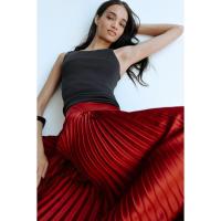 ราคา H&M(เอชแอนด์เอ็ม) กระโปรงจีบ Women Pleated skirt 1316127_1 (40872175028)