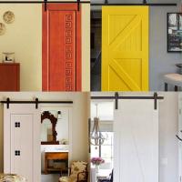 ราคา 2M/6.6FT ฟุต รางเลื่อนประตู ประตูบานเลื่อน รางประตูเลื่อน ชุดรางเลื่อน Sliding Barn Door -ไม่ขายประตู (19757152855)