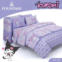 ราคา FOUNTAIN ชุดผ้าปูที่นอน คุโรมิ Kuromi FTC154 สีม่วง ลิขสิทธิ์แท้ #ฟาวน์เท่น ซานริโอ Sanrio (29015092924)
