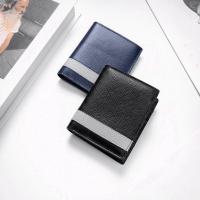 ราคา กระเป๋าสตางค์ผู้ชาย Aroti Compact ทําจากหนังวัว Saffiano คุณภาพสูง เย็บแข็ง กระเป๋าสตางค์ 10 ปี สีฟ้าและสีดํา V803-DUNG-DEN (26477681111)