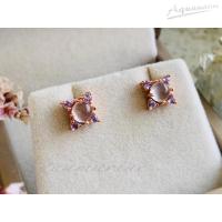 ราคา ต่างหูพลอยมูนสโตน ( Cats eye Moonstone )และแทนซาไนท์ (26613445907)