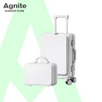 ราคา Agnite กระเป๋าล้อลาก กระเป๋าเดินทาง 14/20 นิ้ว วัสดุ ABS ระบบตัวล็อคแบบคู่ แข็งแรง กันน้ำ SuitCase (40212554292)