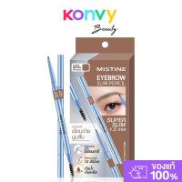 ราคา MISTINE Eyebrow Slim Pencil 0.06g มิสทิน ดินสอเขียนคิ้วแท่งสลิมขนาดพิเศษ 1.5มม.. (43313333420)