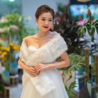 ราคา Runny ผ้าคลุมไหล่ ขนเฟอร์เทียม สีขาว สไตล์วินเทจ สําหรับผู้หญิง งานแต่งงาน (19395255971)
