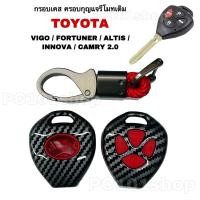 ราคา กรอบเคส ครอบกุญแจรีโมทเดิม TOYOTA VIGO FORTUNER ALTIS INNOVA CAMRY 2.0 เคสหนังกุญแจรถ โตโยต้า วีโก้ (21501416453)