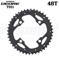 ราคา เฉพาะใบจานจักรยาน SHIMANO DEORE T611 46T 48T (ศูนย์ไทย) สีดำ สีเงิน (15791511120)