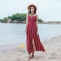 ราคา เสื้อผ้าแฟชั่นสไตล์เกาหลี ชุดเดรสยาว Dress ชุดเดรสสวยเพรียวสุดชิค Size S สีแดงพร้อมส่ง สวยเหมือนแบบ (1246572403)