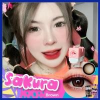 ราคา คอนแทคเลนส์นำเข้าเกาหลี ขนาดตาโต Sakura Gray / Brown/Black (Winkwow) (28077070785)