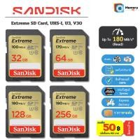 ราคา (ส่งด่วน) SANDISK SDcard Extreme 32GB/64GB/128GB/256GB (180MB/s) UHS-I U3 C10 V30 sdcard แท้ Memory card (20719258872)