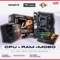 ราคา # PCU LEGACY # AMD RYZEN CPU MOBO RAM COMBO SET / RYZEN 5 5500 5600 5600X / RYZEN 7 5700X 5700X3D / ASROCK A520M B550M (28563497443)