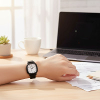 ราคา นาฬิกาควอตซ์หน้าปัดสี่เหลี่ยมเรียบง่ายสําหรับผู้หญิง SYNOKE ดีไซน์สําหรับนักเรียนแฟชั่น (43723730405)