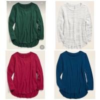 ราคา เสื้อยืดแขนยาวเด็กผู้หญิง oldnavy (3388205348)