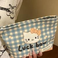 ราคา SINBOS กระเป๋าคลัทช์ลายตาราง Hello Kitty, กระเป๋าใส่ลิปสติก, กระเป๋าแต่งหน้าสดใหม่, กระเป๋าเก็บดินสอ (44353549888)
