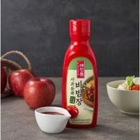 ราคา ซอสพริกเกาหลี cj gochujang korean chilli sauce ซีเจ โคชูจังแบบขวด 290g 해찬들 초고추장 사과듬뿍 비빔장 (3834688896)