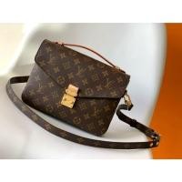 ราคา LOUIS VUITTON Pochette Metis กระเป๋าคาดไหล่ผ้าแคนวาสและหนังวัวสำหรับผู้หญิง M44875 495 (25793948016)
