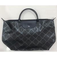 ราคา กระเป๋า Longchamp LM Metal Size M หูสั้น สีดำ (Noir) (668854947)