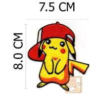 ราคา ตัวติดเสื้อ ตัวรีดเสื้อ อาร์ม Armpatch งานปักผ้า ลาย ปิกาจู Pikaju Pokemon (1708937620)