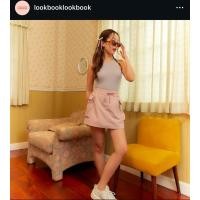 ราคา Lookbooklookbook skort size m pink (24392138857)