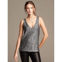 ราคา Monacoco MN962 เสื้อแขนกุดสีดำปักเลื่อมเงินด้านหน้า (27924678464)