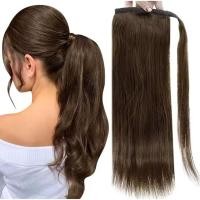 ราคา แฮร์พีชหางม้าผมแท้สีน้ำตาลยาว 23นิ้ว 60 เซน 80กรัม (มือสอง) (27210903395)